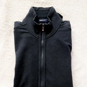 Men’s Zegna Sport Navy Blue Zip-up Jacket with Zippered Pockets, Medium